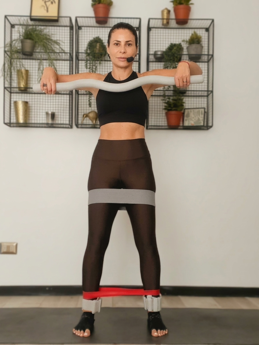 Fuerza con barra: glúteos y piernas post parto